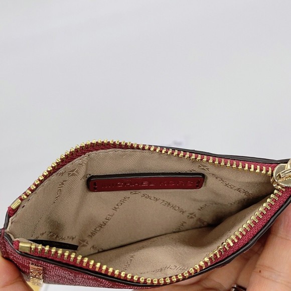 Michael Kors Extra Small Mercer Logo Crossbody Bag + Card Case Mulberry NWT $536 - Picture 7 of 14